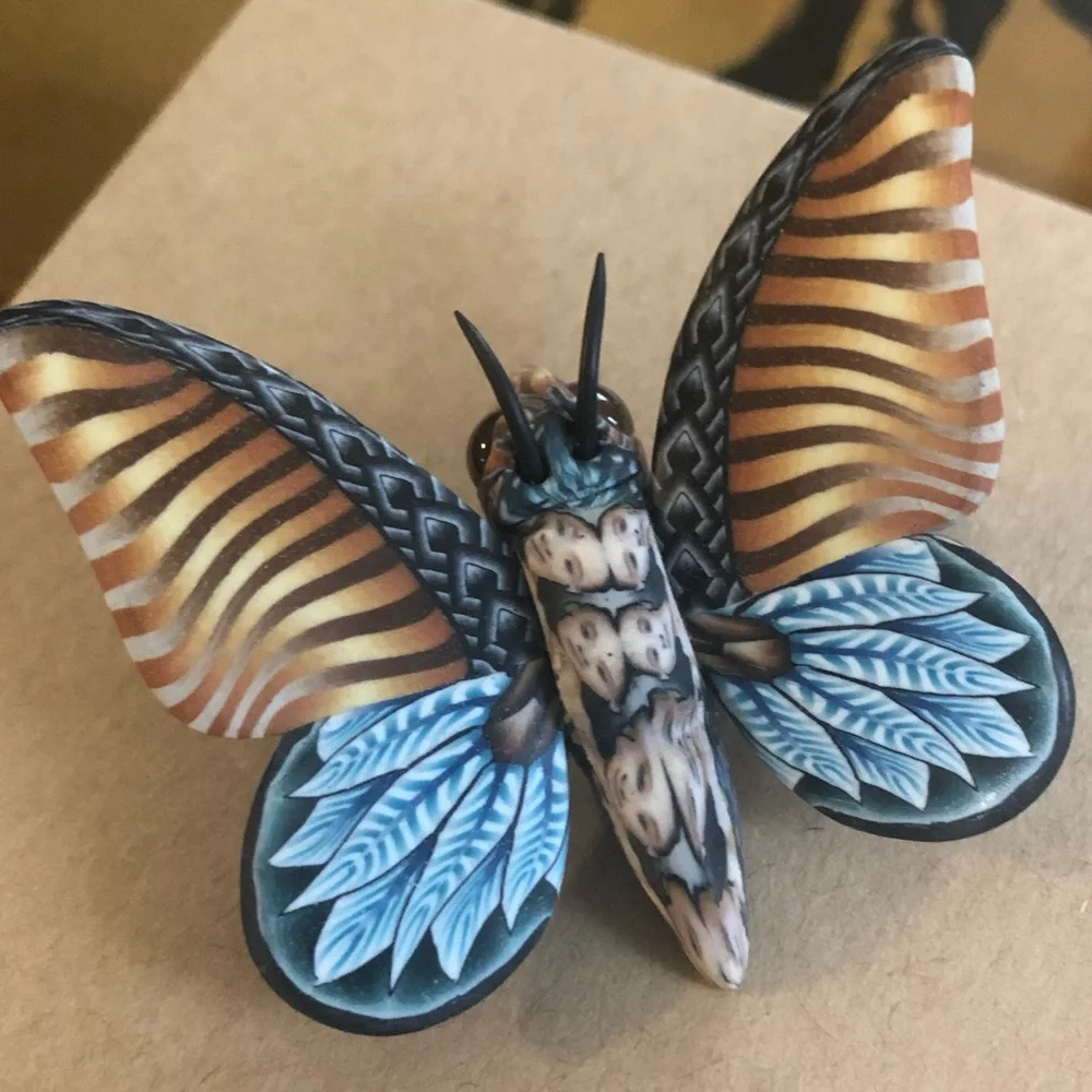 Jon Stuart Anderson Butterfly Pin - Picture 1 of 9